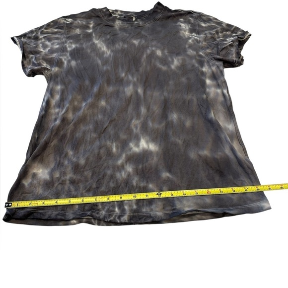 lululemon All Yours Boyfriend Tee Women's Cloud Wash Tie Dye Gray Short Sleeve - Picture 8 of 9
